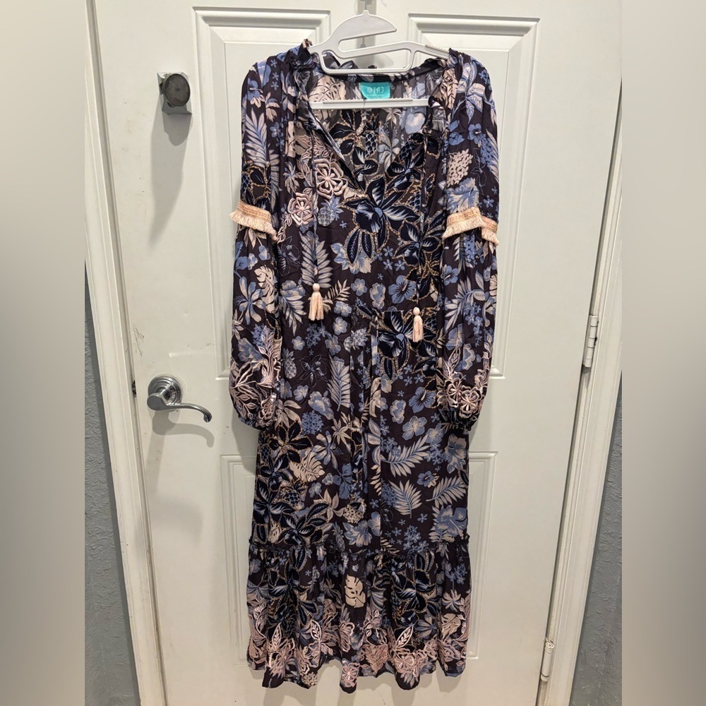 taj by sabrina crippa silk dress
